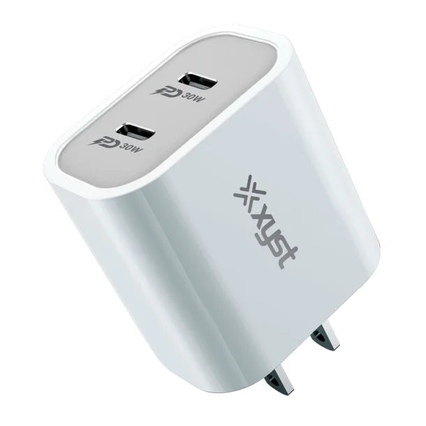 XYST™ 30-Watt Dual USB-C® Wall Charger