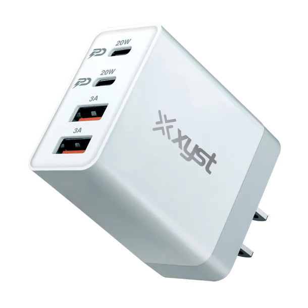 XYST™ 35-Watt 4-Port USB-A and USB-C® Wall Charger