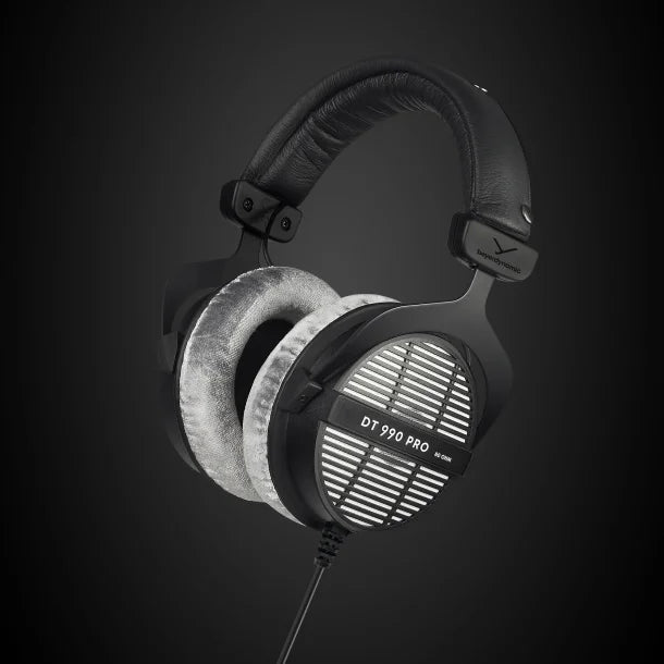 beyerdynamic® DT 990 Pro 80-Ohm Over-Ear Open-Back Studio Headphones, Black and Silver