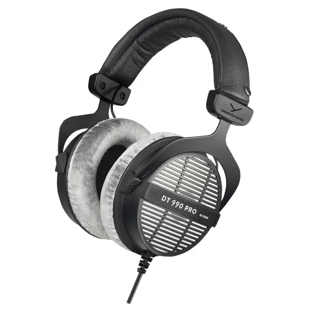 beyerdynamic® DT 990 Pro 80-Ohm Over-Ear Open-Back Studio Headphones, Black and Silver