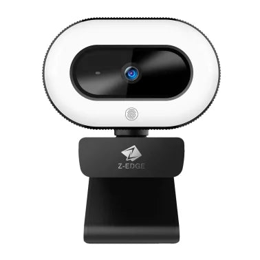 Z-EDGE™ Full HD 1080p 2.0-MP Auto-Focus Webcam and Ring Light with Full Directional Microphone, ZW560D