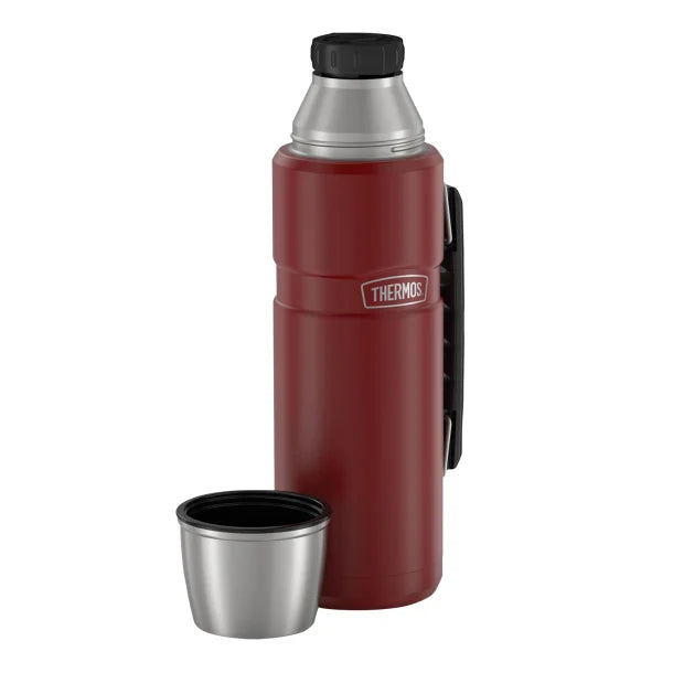 Thermos® Stainless King™ Vacuum Insulated Stainless Steel Beverage Bottle (1.2 L; Red)