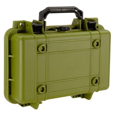 Eylar® SA00010 11.6-In. Waterproof Gear, Equipment, and Camera Hard Case with Foam Insert, Green