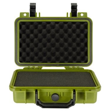 Eylar® SA00010 11.6-In. Waterproof Gear, Equipment, and Camera Hard Case with Foam Insert, Green