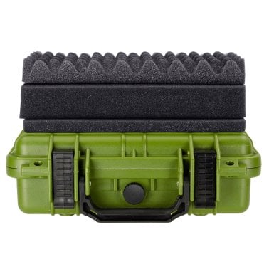 Eylar® SA00010 11.6-In. Waterproof Gear, Equipment, and Camera Hard Case with Foam Insert, Green