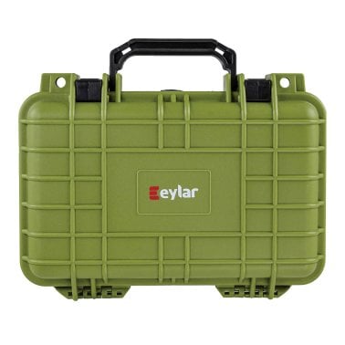 Eylar® SA00010 11.6-In. Waterproof Gear, Equipment, and Camera Hard Case with Foam Insert, Green