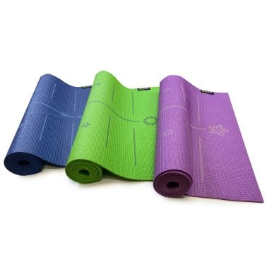 GoFit® AlignMat™ Body-Alignment Yoga Mat (Blue)