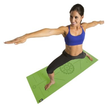 GoFit® AlignMat™ Body-Alignment Yoga Mat (Green)