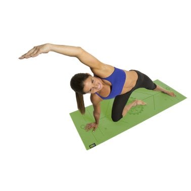 GoFit® AlignMat™ Body-Alignment Yoga Mat (Green)