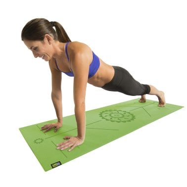 GoFit® AlignMat™ Body-Alignment Yoga Mat (Green)