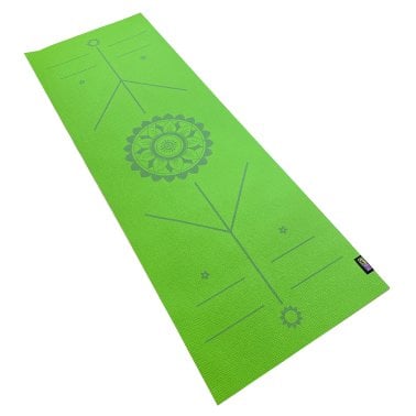 GoFit® AlignMat™ Body-Alignment Yoga Mat (Green)