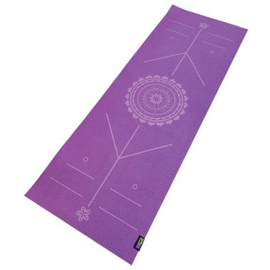 GoFit® AlignMat™ Body-Alignment Yoga Mat (Purple)