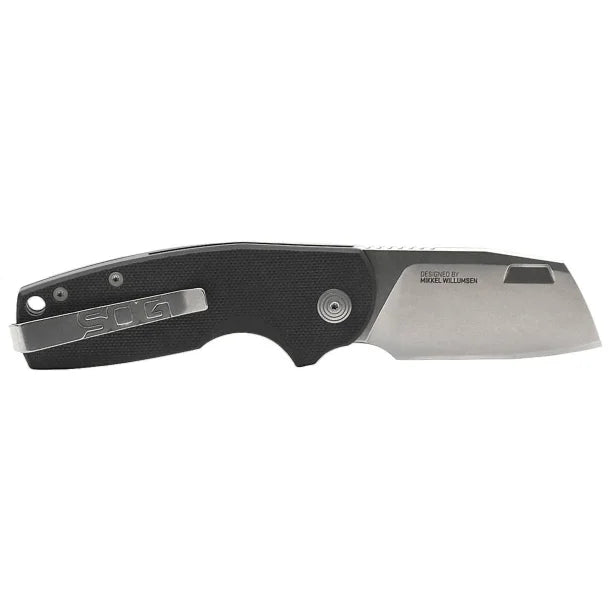 SOG® Stout FLK with 2.4-In. Cleaver-Style Blade, Black and Stonewash