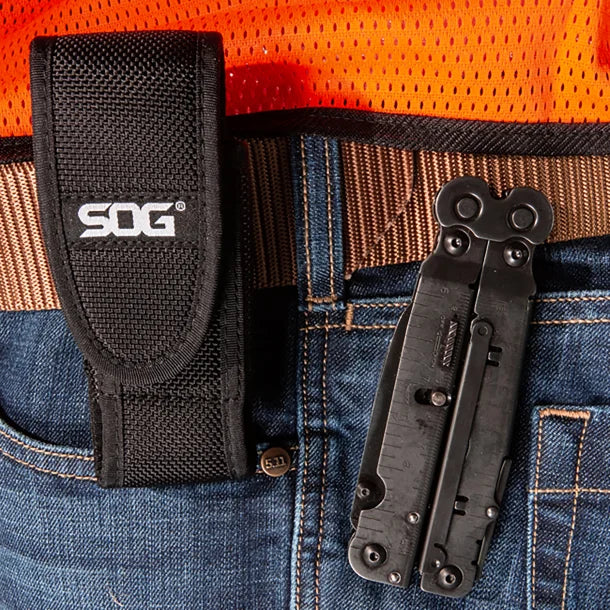 SOG® PowerAssist 16-in-1 Multi-Tool with Nylon Pouch, Black Oxide