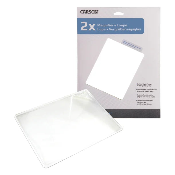 CARSON® 2x Magnification Rigid-Frame 8.5-In. x 11-In. Magnifier