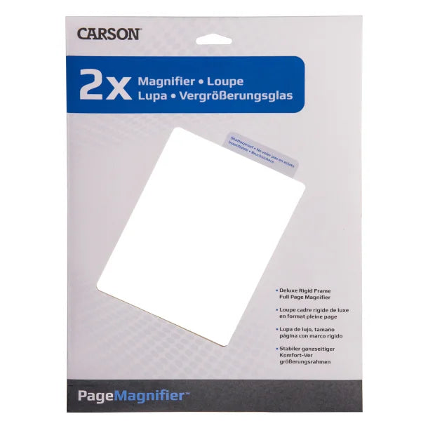 CARSON® 2x Magnification Rigid-Frame 8.5-In. x 11-In. Magnifier