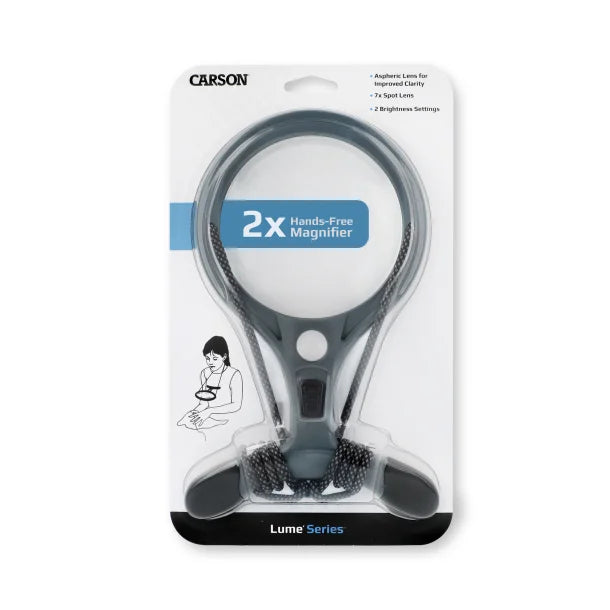 CARSON® Lumé Lighted Acrylic Lens LED Magnifier