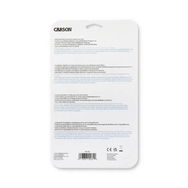 CARSON® Lumé Lighted Acrylic Lens LED Magnifier