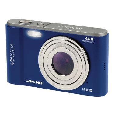 Minolta® MND20 16x Digital Zoom 44 MP/2.7K Quad HD Digital Camera (Blue)