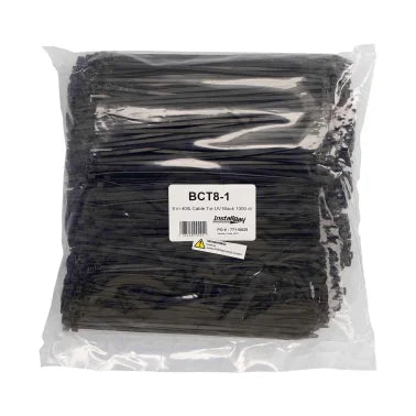 Install Bay® BCT8-1 8-In. Cable Ties, 1,000 Count