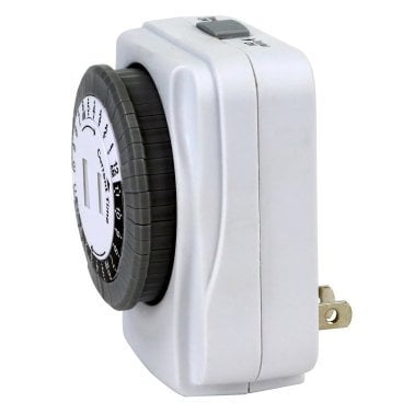 PRIME® 1-Outlet 24-Hour Mechanical Indoor Timer