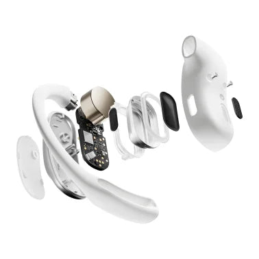 Shokz® OpenFit Air™ Bluetooth® Open-Ear Earbuds, Ear Hook True Wireless with Charging Case (White)