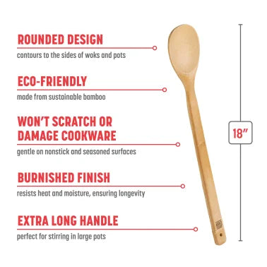 Joyce Chen® Burnished Bamboo Mixing Spoon (18 In.)