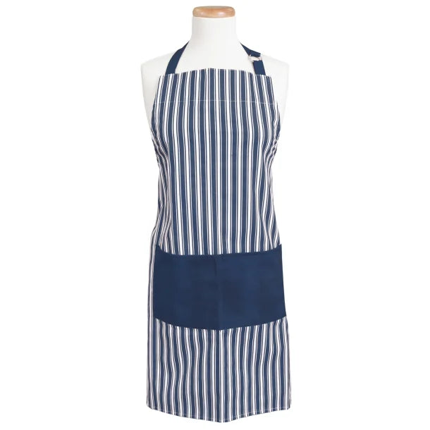 Better Houseware Adjustable Striped Apron (Blue)