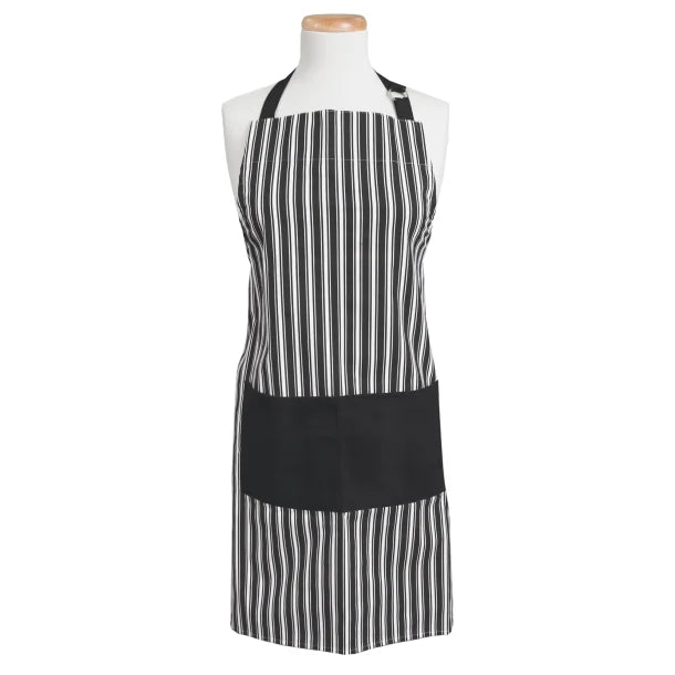 Better Houseware Adjustable Striped Apron (Black)