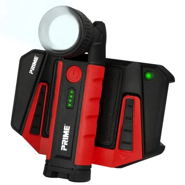 PRIME® 900-Lumen Adjustable Flood-to-Spot LED Portable Work Light with Wireless Qi® Charger