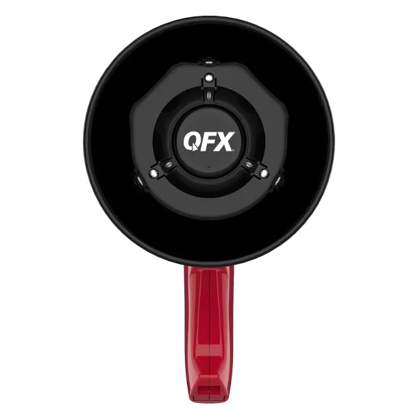 QFX® BT-1000 Rechargeable Solar Megaphone with Siren, Air Horn, Bluetooth®, and Digital File Playback