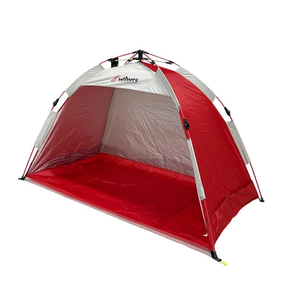 Outdoors Professional Beach Summer Automatic Pop-up Sun Shelter (Red)