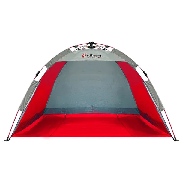 Outdoors Professional Beach Summer Automatic Pop-up Sun Shelter (Red)