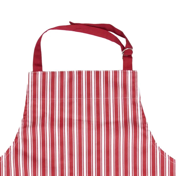 Better Houseware Adjustable Striped Apron (Red)