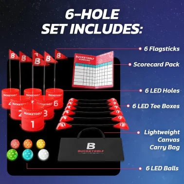 BucketGolf® Glow 6-Hole Bundle