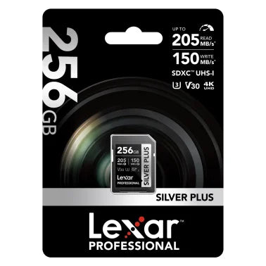 Lexar® Professional SILVER PLUS SDXC™ UHS-I Card (256 GB)