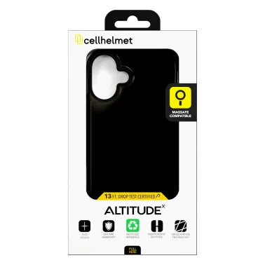 cellhelmet® Altitude X Series® Case (iPhone® 16 Plus; Onyx Black)