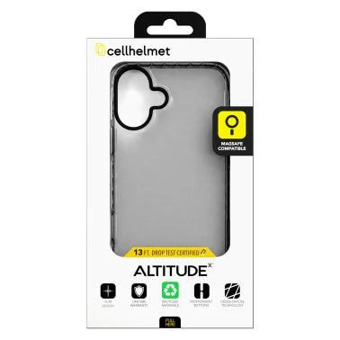 cellhelmet® Altitude X Series® Case (iPhone® 16 Plus; Crystal Clear)