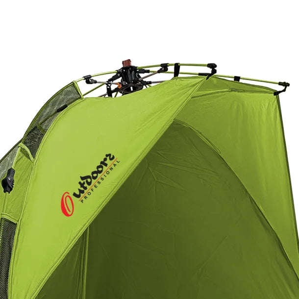 Outdoors Professional Beach Automatic Pop-up Sun Shelter (Green)