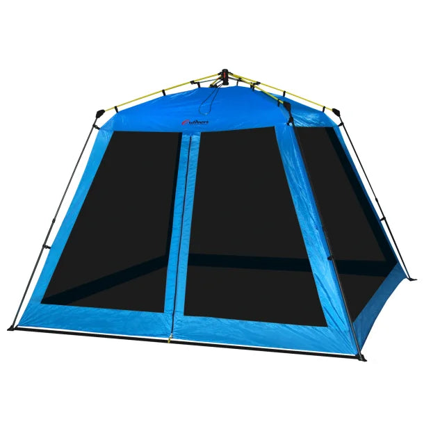 Outdoors Professional Beach Castle Pop-up Walled Gazebo, Blue