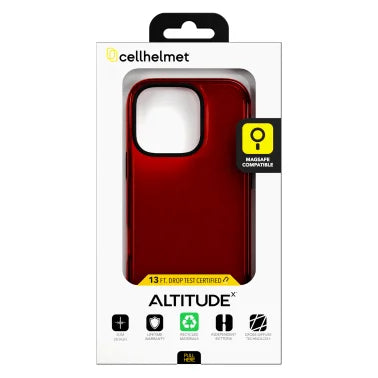 cellhelmet® Altitude X Series® Case (iPhone® 16 Pro; Lava Red)