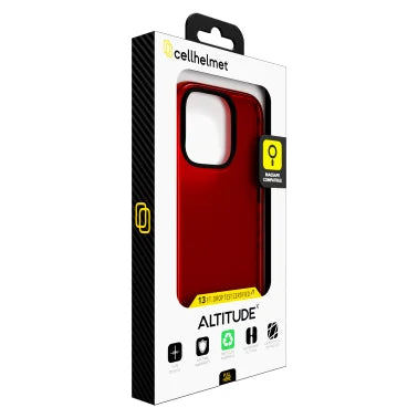 cellhelmet® Altitude X Series® Case (iPhone® 16 Pro; Lava Red)