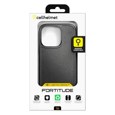 cellhelmet® Fortitude® Series Case (iPhone® 16 Pro; Onyx Black)