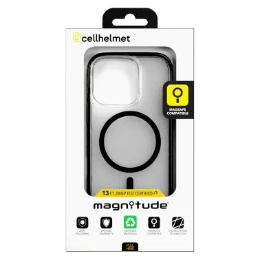 cellhelmet® Magnitude® Series MagSafe®-Compatible Case (iPhone® 16 Pro; Onyx Black)