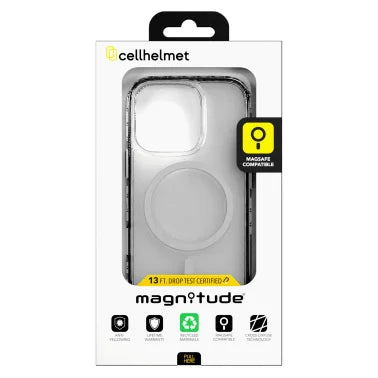 cellhelmet® Magnitude® Series MagSafe®-Compatible Case (iPhone® 16 Pro; Crystal Clear)