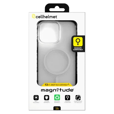 cellhelmet® Magnitude® Series MagSafe®-Compatible Case (iPhone® 16 Pro Max; Crystal Clear)