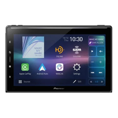 Pioneer® DMH-WT6000NEX 10.1-In. Car In-Dash Unit, Single-DIN with Floating Touch Screen, Wired/Wireless Apple CarPlay®/Android Auto™, and SiriusXM™ Ready