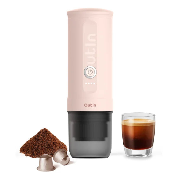 OutIn® Nano Portable Electric Espresso Machine (Rose Quartz)