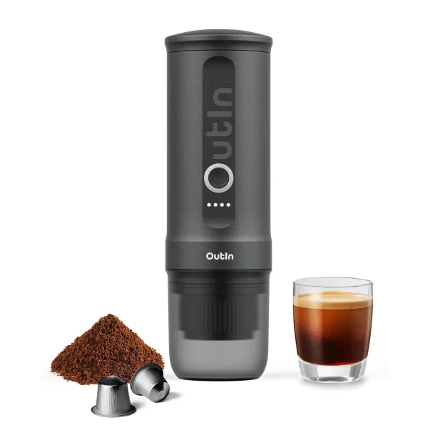 OutIn® Nano Portable Electric Espresso Machine (Space Gray)