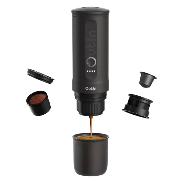 OutIn® Nano Portable Electric Espresso Machine (Space Gray)